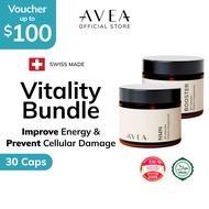 AVEA Vitality Bundle | NMN Supplement + Booster | Swiss Quality | NAD Supplement | Antioxidants