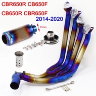 ระบบท่อไอเสีย Fengge1 CB650F CB650R รถจักรยานยนต์ท่อเชื่อมส่วนหัวด้านหน้าท่อไอเสีย SC สำหรับ Honda C