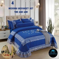 Readystock Set Cadar Pengantin Beropol Set 7 IN 1  6 IN 1 Ropol Cadar Pengantin  cadar pengantin put