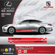 LEXUS ES 300h CAR BODY STICKER SET ES - 09