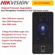 Hikvision DS-K1T342MFX Hikvision Face Recognition Access Control Terminal - Face / Fingerprint and M