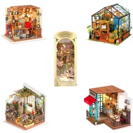 RoWood Book Nook Kit Bundle Miniature House Kits, DIY Wooden Craft Kits for Adults, MIni Dollhouse G