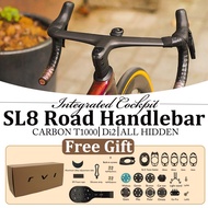 Rova--SL8 highway handlebar,DI2,built-in cable,suitable for sl8/sl7 frame,sl7 base/ computer bracket