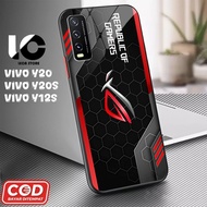 HP Softcase VIVO Y20hp VIVO Y20S V2029, V2029 Glossy Case Shiny Glass Casing Protective Mobile Phone