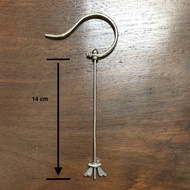 Puteh bird cage hooks - White copper material