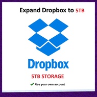 Dropbox 5TB Upgrade Service for Monthly Renew Rm10