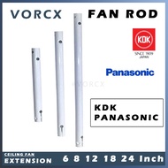 KDK / Panasonic Fan Rod for Ceiling Fan Extension