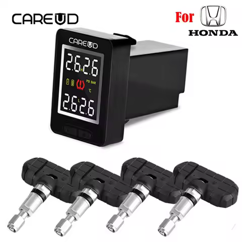 For Honda CAREUD U912 Car electronics Wireless TPMS Tire Pressure Monitoring System Built-in Sensor