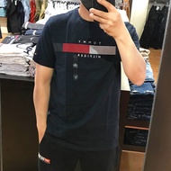 26 North American Tommy Hilfiger Tommy Mens New Summer Casual And Handsome Logo Pattern Pure Cotton