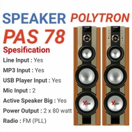 Polytron PAS 78 Aktif Speaker USB XBR Garansi resmi