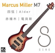 【搖滾玩家樂器】全新公司貨免運｜ Sire Marcus Miller M7  四弦 電貝斯 Alder 2代 bass