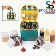 🎊成本價清貨🎊全新🔥CLS戶外調料瓶套裝便攜調味罐露營用品🔥 Kitchen Seasoning Spice Storage Containers Honey Oil Bottles With Bag