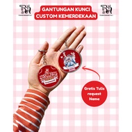 (TR21) 2-sided acrylic paper insert hanger for Indonesian Independence Day 80 | Indonesian Independe