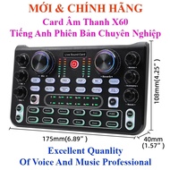 Bộ Sound Card Thu âm F998/ X60L Bluetooth Có AutoTune/ Mic Thu Âm Aqta AQ-100/ Tai Nghe Chụp OVANN