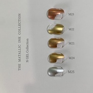 N GEL Metal Fading Liquid น้ำยาทาเล็บสีเงินและสีทองสีสันสดใสแห้งเร็วสำหรับเล็บสั้น ผลิตภัณฑ์เสริมสวย