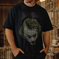 JIANSHENSHIJIAJIANSHEN | เสื้อยืด Batman พร้อมสเปรคเกลิทเตอร์