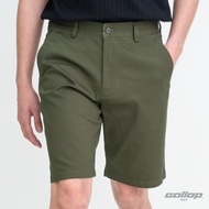 GALLOP : Striped shorts pants กางเกงขาสั้นผ้าทอริ้ว รุ่น GS9029 สี Olive Green - เขียว / ราคาปกติ 17