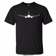 T-Shirt Printed With BOEING 737 Airplane Pattern High Quality For Men S-5XL