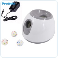 Pet Ball Thrower Machine Rounded Body Dog Tennis Ball Launcher Interactive Fetch Launcher Indoor and