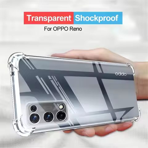 For Oppo Reno 6 Pro 5G 8 7 5 Pro 7 Z Soft Shockproof Case Clear Funda Silicone Transparent Case on O
