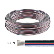 10Meters/20Meters 2pin/3pin/4pin/5pin/6pin Electrical Wire 22 AWG LED Strip Connector Cable For 5050