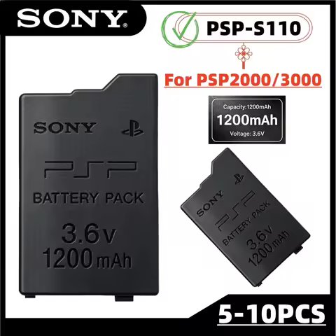 5-10PCS SONY PSP-S110 For PSP 2000/3000 1200mA Rechargeable Lithium Battery Pack for PSP 1000 PSP-S1