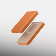 ENERGEA AluPac 10000mAh Ultra Light Aluminium Magsafe Compatible Powerbank 3C - Orange/ Gunmetal