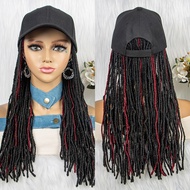 Braideds Wig Hat Long Micro Dreadlock Braids Hat Wigs American Braids Wigs With Street Baseball Cap