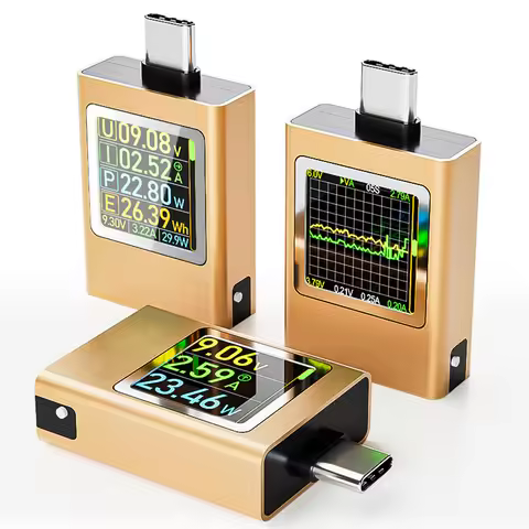 Type-C USB Power Meter Tester Voltage Current Digital Multimeter DC 4.5-50V 0-12A PD 3.1 3.0 QC 2.0 