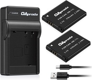 OAproda 2 Pack NB-11L Battery and USB Charger for Canon PowerShot ELph 180, Elph 360, ELph 190, Elph