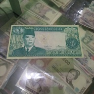 uang kuno 1000 soekarno 1960 asli BI bekas edar