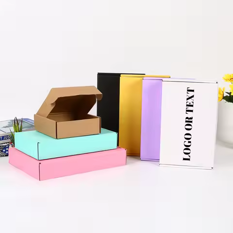 5/10 Pcs Custom Logo Paper Package Box Jewelry Shipping Package Box for Small Business Personalizati