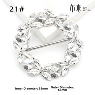 Crystal Waist and Scarf Decorative Buckle