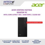 Acer Veriton VS2735G-U7265 Commercial Desktop PC Black ( CU7 265, 8GB, 512GB, Intel, W11PRO)