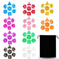 DND Dice Set，10x7 (70 Pieces) Polyhedral Dice with a Large Drawstring Bag Great for Dungeons and Dra