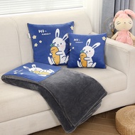 2 in 1 Cushion Pillow Blanket/ Selimut tebal & Bantal/ TOTO/ Blanket Pillow/Office Car Office Sofa C
