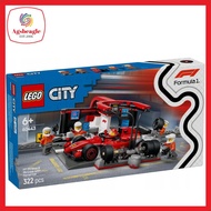 Lego City 60443 F1 Pit Stop and Pit Crew with Ferrari Car (2025)
