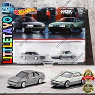 Hot Wheels Premium Twin 2 Pack 91 Nissan Sentra SE-R Nissan Silvia S13 Diecast Car Model Mini GT