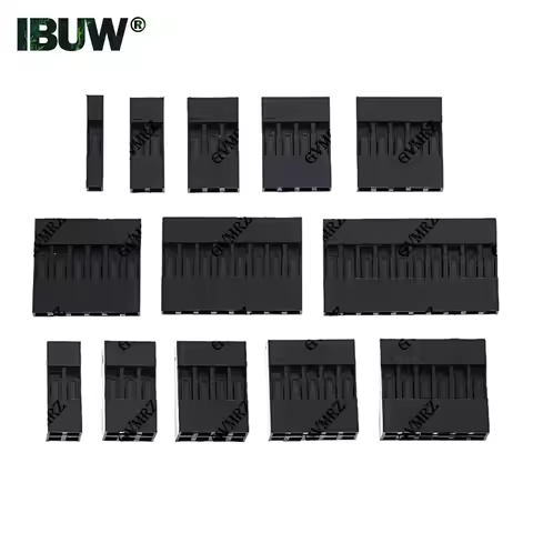 100PCS (2X2P/2x3P/2x4P ect.) 1P/2P/3P/4P/5P/6P/7P/8P/9P/10P Dupont Plastic Shell Plug 2.54mm Single 