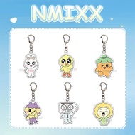 NMIXX Blue Valentine mica acrylic cartoon keychain cute accessories Lily Haewon Sullyoon Jiwoo Bae K