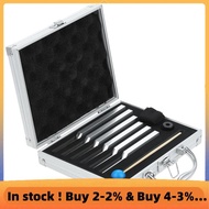 Set of 6 Tuning Fork (UT 396Hz, RE 417Hz, MI 528Hz, SOL 639HZ, FA741HZ, LA 852HZ) Silver Aluminum Al