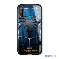 สำหรับRealme C3 Marvel Avengersซูเปอร์ฮีโร่สไปเดอร์แมนสไปเดอร์-Man Spider LOGOกันกระแทกSoft EDGEกระจ