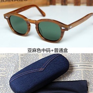 แว่นกันแดดทรงสี่เหลี่ยมเหลี่ยมสีเขียวหมึก MOSCOT LEMTOSH สำหรับผู้ชายและผู้หญิง แว่นกันแดดแบบแบน แว่