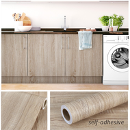 Wood Grain Peel and Stick Wallpaper Self Adhesive Classic Removable Contact Paper Plank for Countert