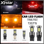 🚗Ready stock🚗【1PCS】27LED Car LED FLASH Signal Brake Reverse Light Bulb Flash T15/W16W T20/7440 1156/