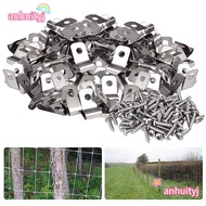 AHTY 100pcs Fence Clamp Livestock Cattle Panel Chain Link Fence Ties Metal Fence