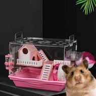 QY2Spend Time Together Hamster Cage Djungarian Hamster Oversized Villa Little Hamster Acrylic Transparent Hamster Nest S