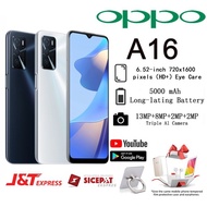 OPPO A16 Smartphone ram 6/128GB,8MP+13MP kamera,6.52 inches big screen - Putih, 4/64GB