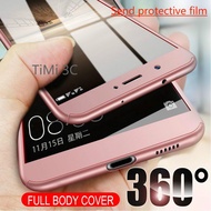 360 Full Protection Phone Case  VIVO 1601 1603 1606 1609 1610 1611 1612 1714 1716 1718 With Tempered Glass