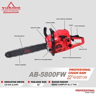 Chainsaw YUKIDO 5800 / Mesin Gergaji Potong Kayu / senso 2tak JAPAN